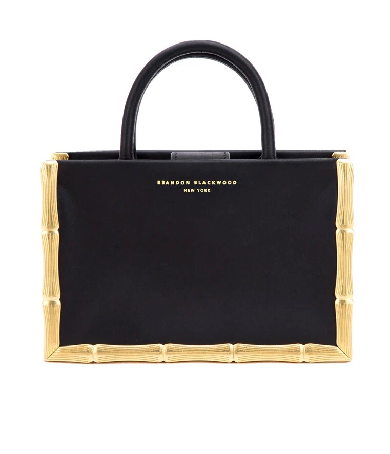 brandon blackwood バンブーデザインバッグ Bamboo B Micro Tote – Brandon Blackwood New York