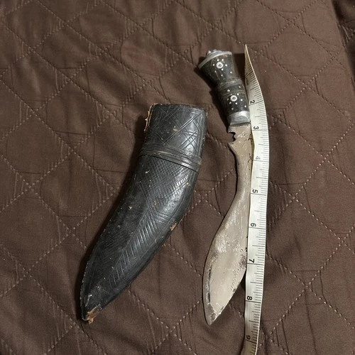 Vintage WW2 Gurkha Knife India Military Soldier Service Fixed