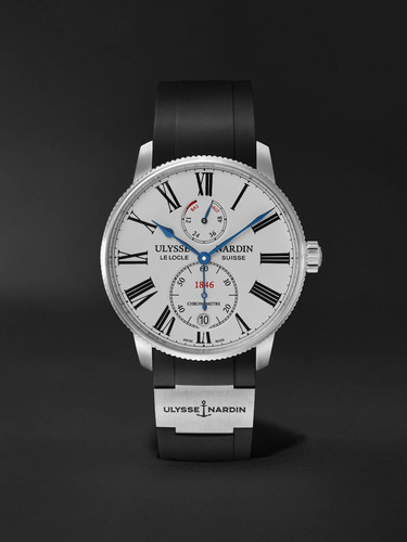 ULYSSE NARDIN Marine Torpilleur Automatic 42mm Stainless Steel and Rubber Watch