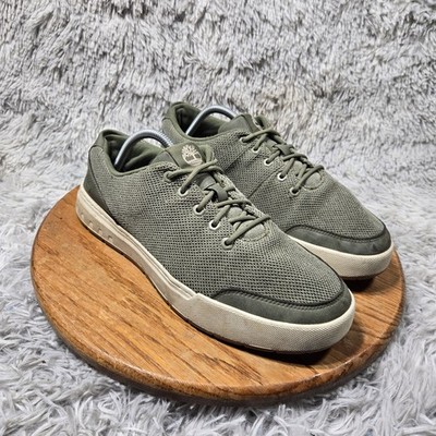 Timberland Maple Grove Mens Size 10 Lace Up Low Top Leather/Knit Sneakers Shoes