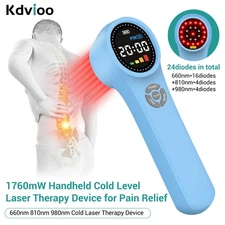 Medical Grade Cold Laser Therapy LLLT Device 24 Diodes NIR Light for Joints Pain