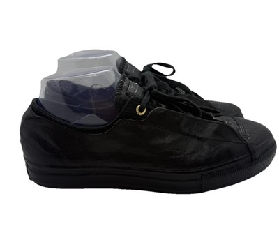 Converse C T All Star High Line Shroud Ox Women's Sneaker Size 8 Black Leather 