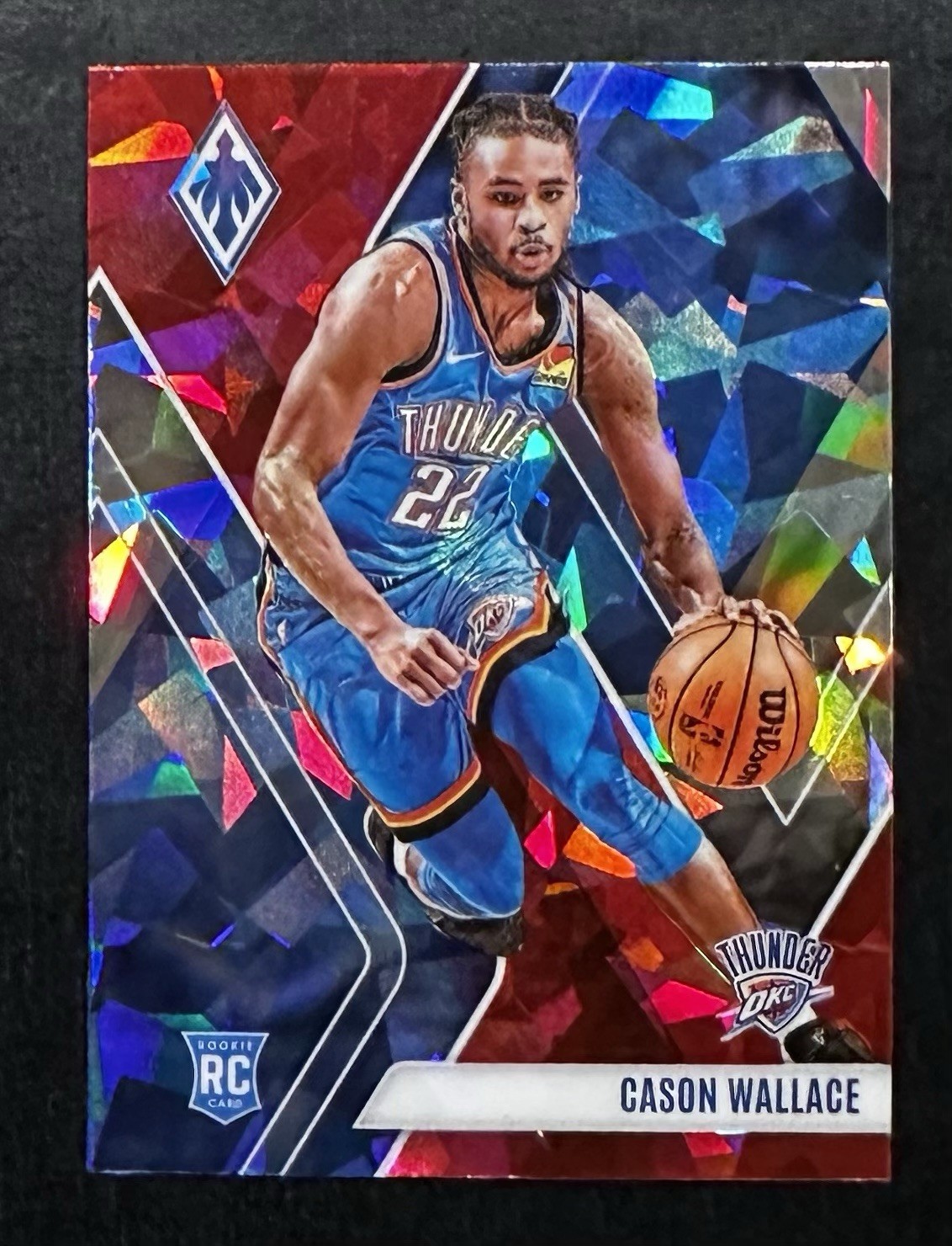 2023-24 Phoenix Cason Wallace RC Red Ice Rookie #291 OKC Thunder 🔥🔥