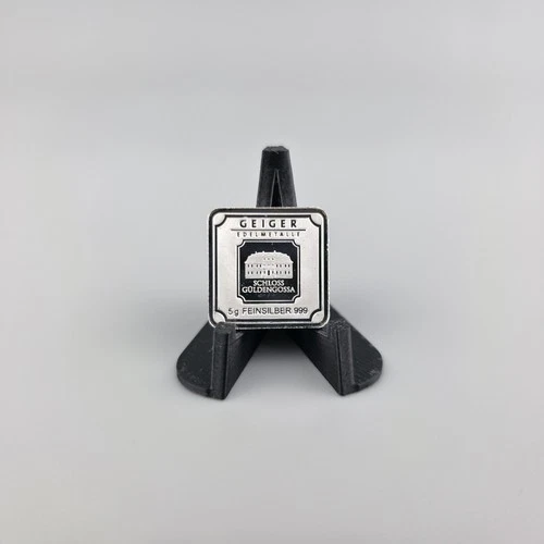 Geiger Edelmetalle Original 5 Gram .999 Fine Silver Square - Loose / No Capsule