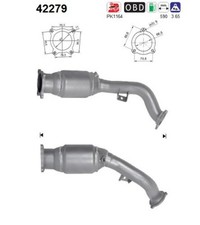 Katalysator AS 42279 für AUDI A5 Sportback 8TA 8T3 8F7 A4 B8 8K2 Avant 8K5 8KH