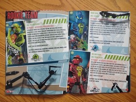 Hero Factory Bionicle 7168, 7169, 7170 complete, with manuals, Hero Factory Book