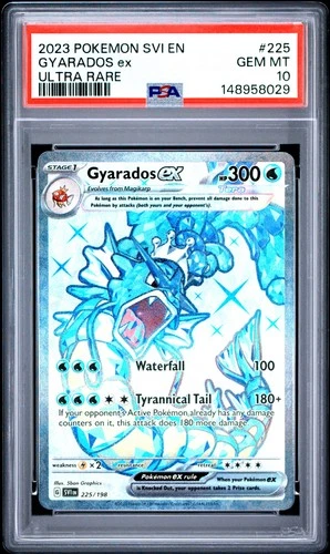 2023 POKEMON SVI EN-SCARLET & VIOLET ULTRA RARE #225 GYARADOS EX PSA 10