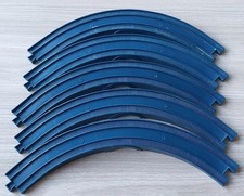Tomy Trackmaster Raised Curved Track Pieces X 5 - Dark Blue - Preowned
