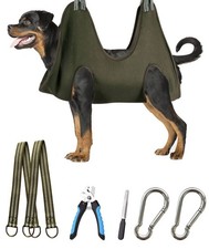 10 in 1 Dog Grooming Hammock Harness with Nail Clippers/Trimmer, Nail Hammock...