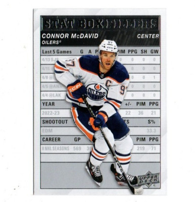 2023-24 Upper Deck Stat Box Fillers Connor McDavid