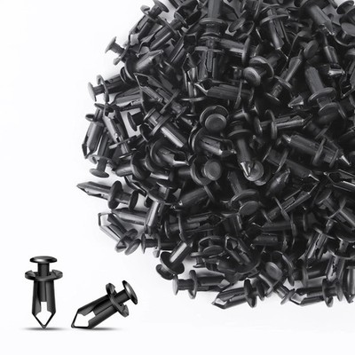 200 Pcs Nylon Bumper Fastener Rivet Clips, 8 Mm Hole Push Retainer Bumper Fender