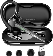 Trucker Wireless Mic Blue Parrot Bluetooth Noise Cancelling Headset Earpiece New