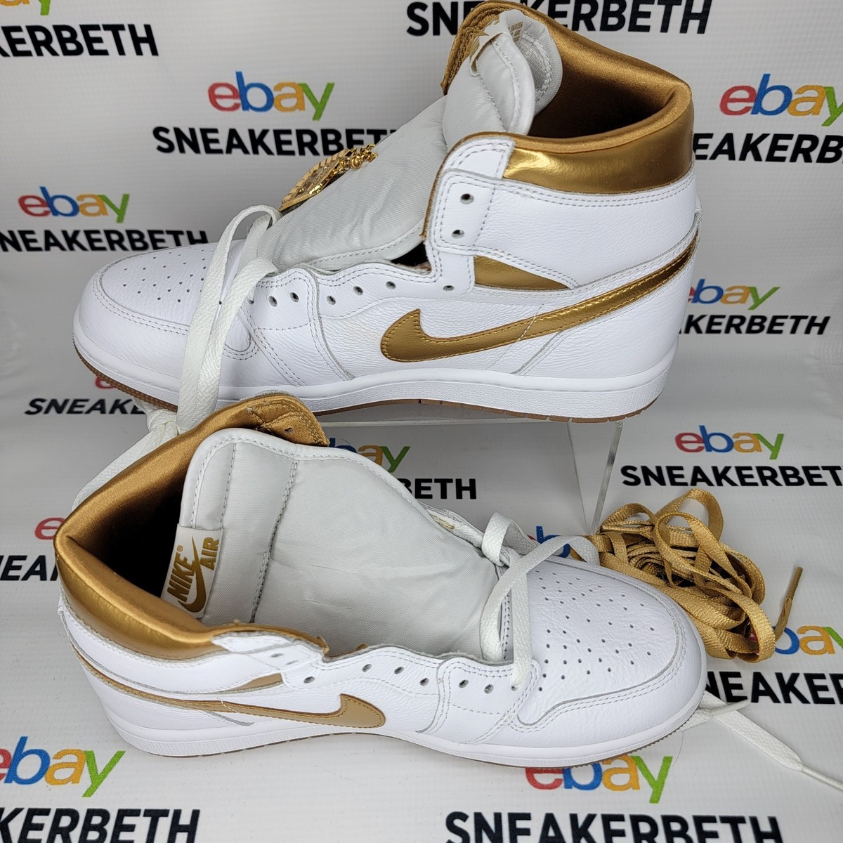 Size 8 - Air Jordan 1 Retro OG High Metallic Gold W for sale