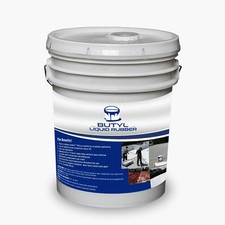 Butyl Liquid Rubber 5 Gallon   White Best Roof Sealant for Waterproofing