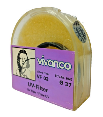 Vivanco VF 02 Video-Filter Ø 37 mm UV-Filter · EAN 4008928020205 · NEU in OVP