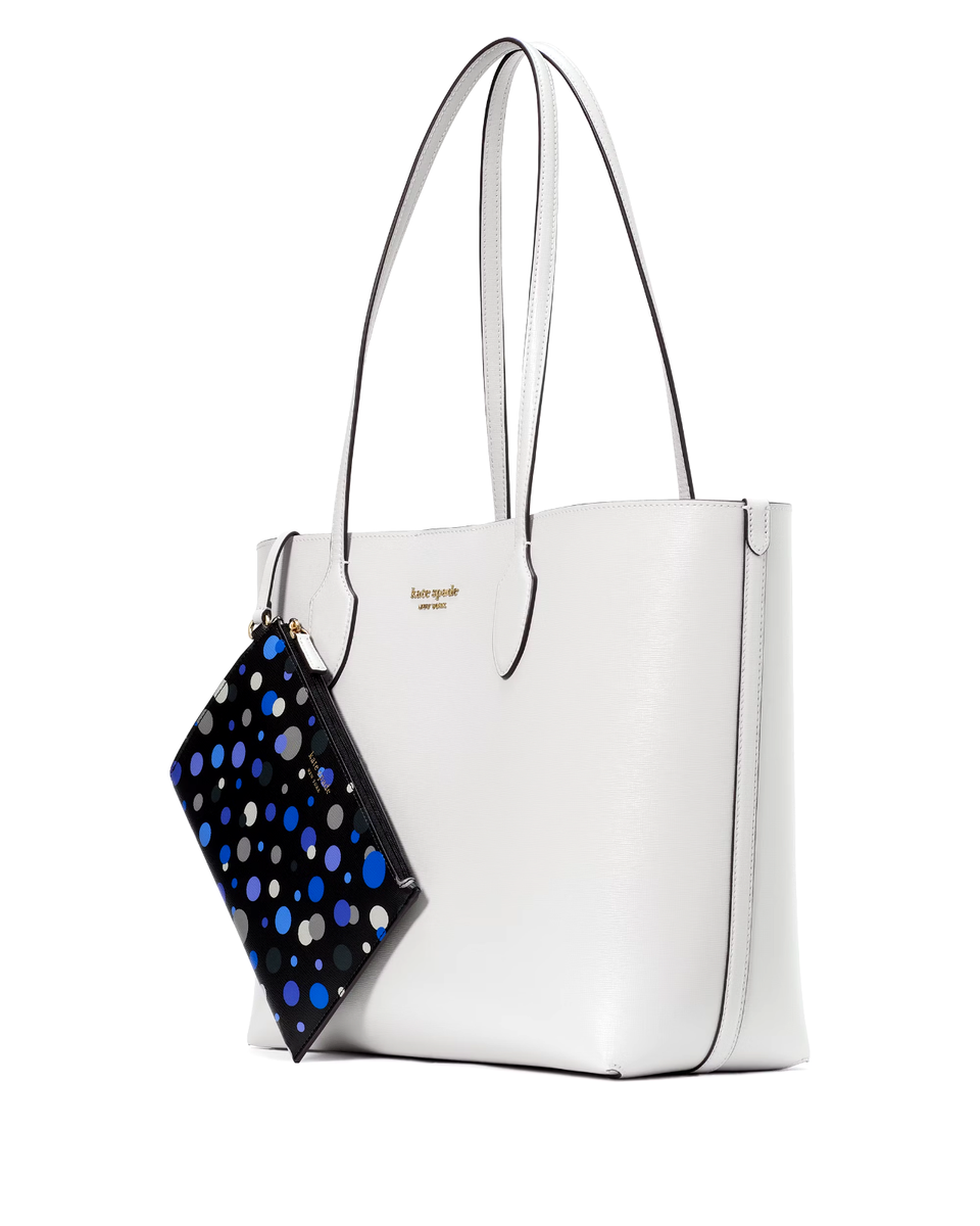 New Kate Spade Bleecker Space Dot Large Saffiano Leather Tote