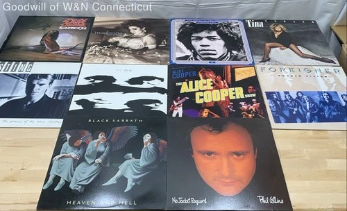 LP Lot Rock Pop 1970s-1980s 10 LPs Ozzy Madonna Black Sabbath See Photos