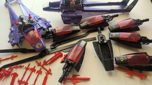 Vintage GI Joe Mamba Lot 1987 Hasbro 80s Toys ARAH Cobra Vehicle Retro 1980's