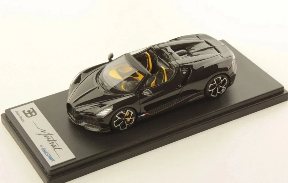 LOOKSMART LOOLS544A Bugatti W16 Mistral Noire 2022 1/43  - Photo 2/2
