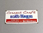 VINTAGE 12” CORRECT CRAFT BOAT FISH PORCELAIN SIGN CAR GAS TRUCK OIL MOTORCYCLE