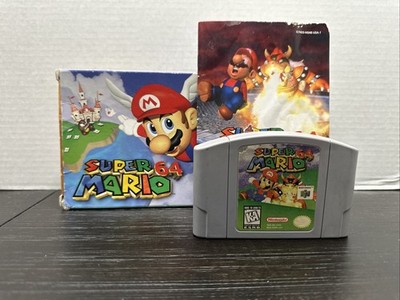 Super Mario 64 (Nintendo 64, N64) Game, Box And Manual