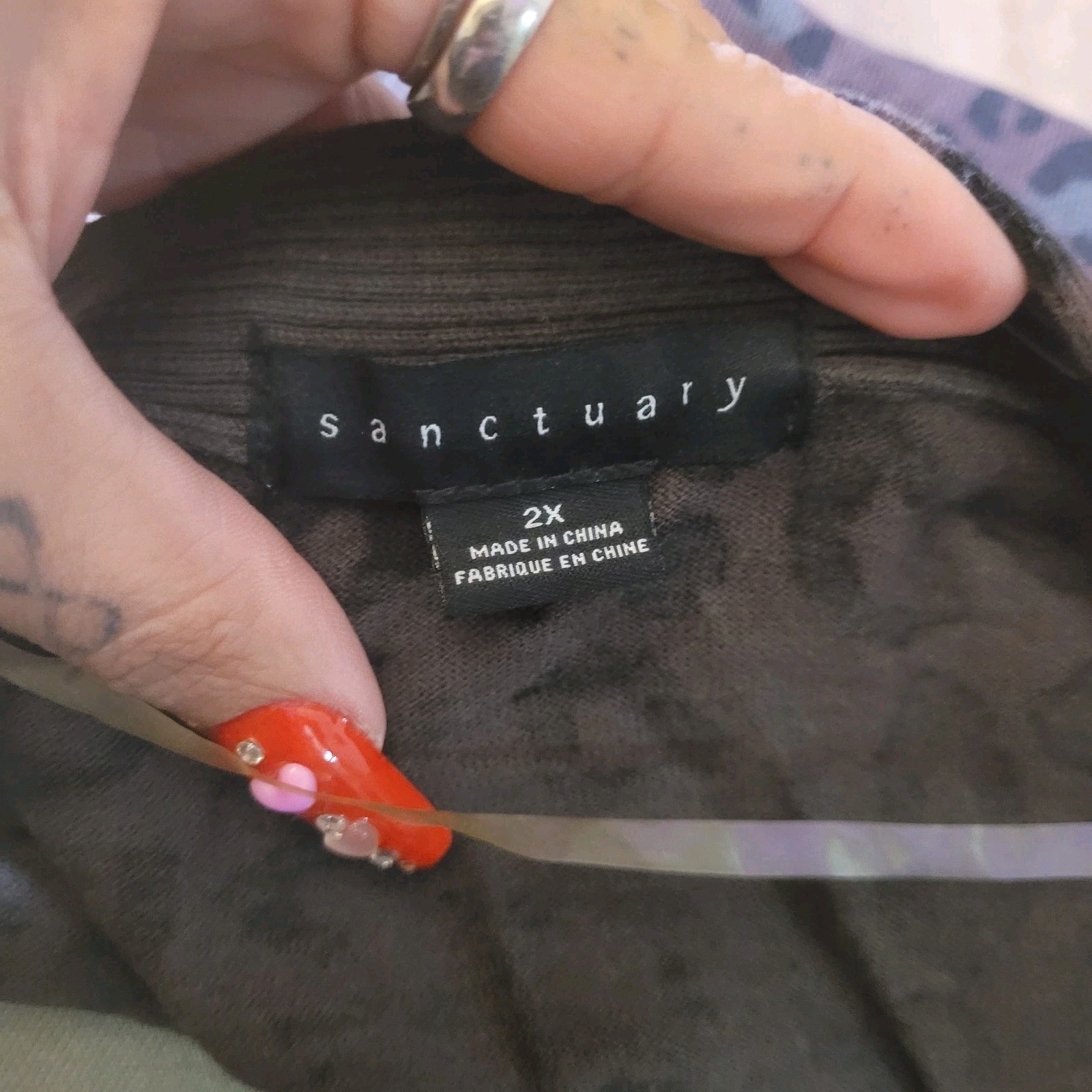 Sanctuary Leopard Print Duster/long Cardigan Gree… - image 3