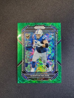 2022 Panini Prizm Quenton Nelson Green Scope #124 Indianapolis Colts #d 56/75