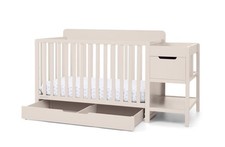 DELTA CHILDREN MAYA 5-IN-1 CONVERTIBLE CRIB AND CHANGER WITH STORAGE GREENGUARD