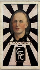 S. Coventry 1933 Allen's Collingwood Magpies VFL Football Cards. All Cure-'Em-Qu