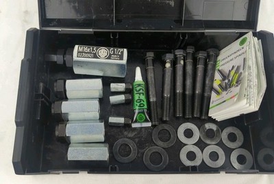 Kukko L Boxx Mini with various connecting nuts adapters bolts washers
