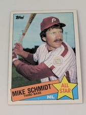 1985 Topps #714 Mike Schmidt Philadelphia Phillies Card