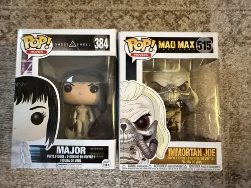 Funko Pop! Movies Major #384 Ghost in the Shell & Immortan Joe #515 Mad Max LOT
