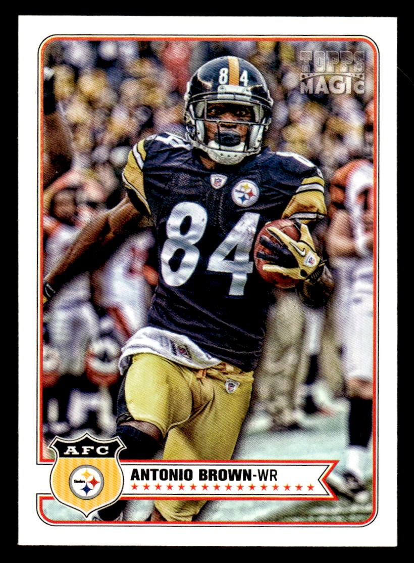 2012 Topps Magic #125 Antonio Brown Card Pittsburgh Steelers
