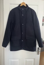 Odermark Men’s Navy Blue Padded Jacket Pockets Size Medium