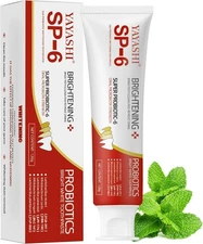 Yayashi SP-6 Probiotic Whitening Toothpaste Advanced Formula Mint Flavor 120g