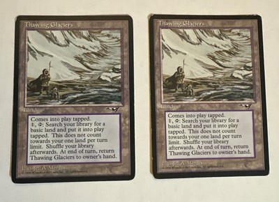 MTG Thawing Glaciers Alliances Rare Land Lightly Played LP