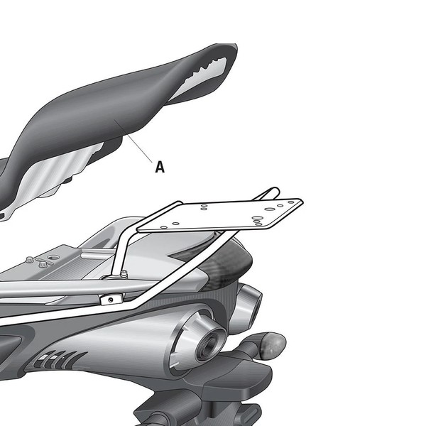 Shad GepäCkträGer (FüR: Yamaha FZ6 S Fazer RJ141 07 )-image