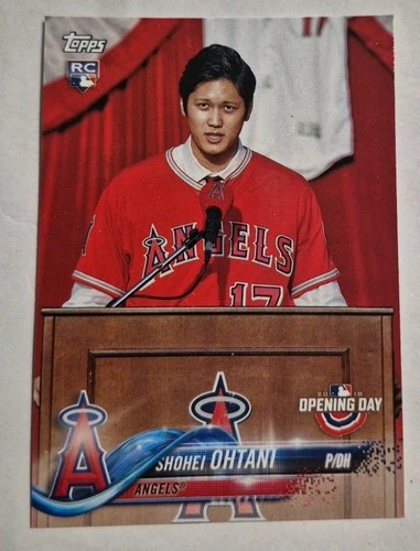 2018 Topps Opening Day Baseball Shohei Ohtani RC Card #200.