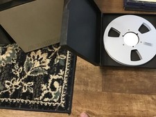 Two Vintage Ampex 456 1/2" X 10.5" Empty Take Up Metal Reel With Box