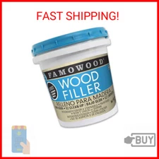 FamoWood 40022126 Latex Wood Filler - Pint, Natural, 24 oz.