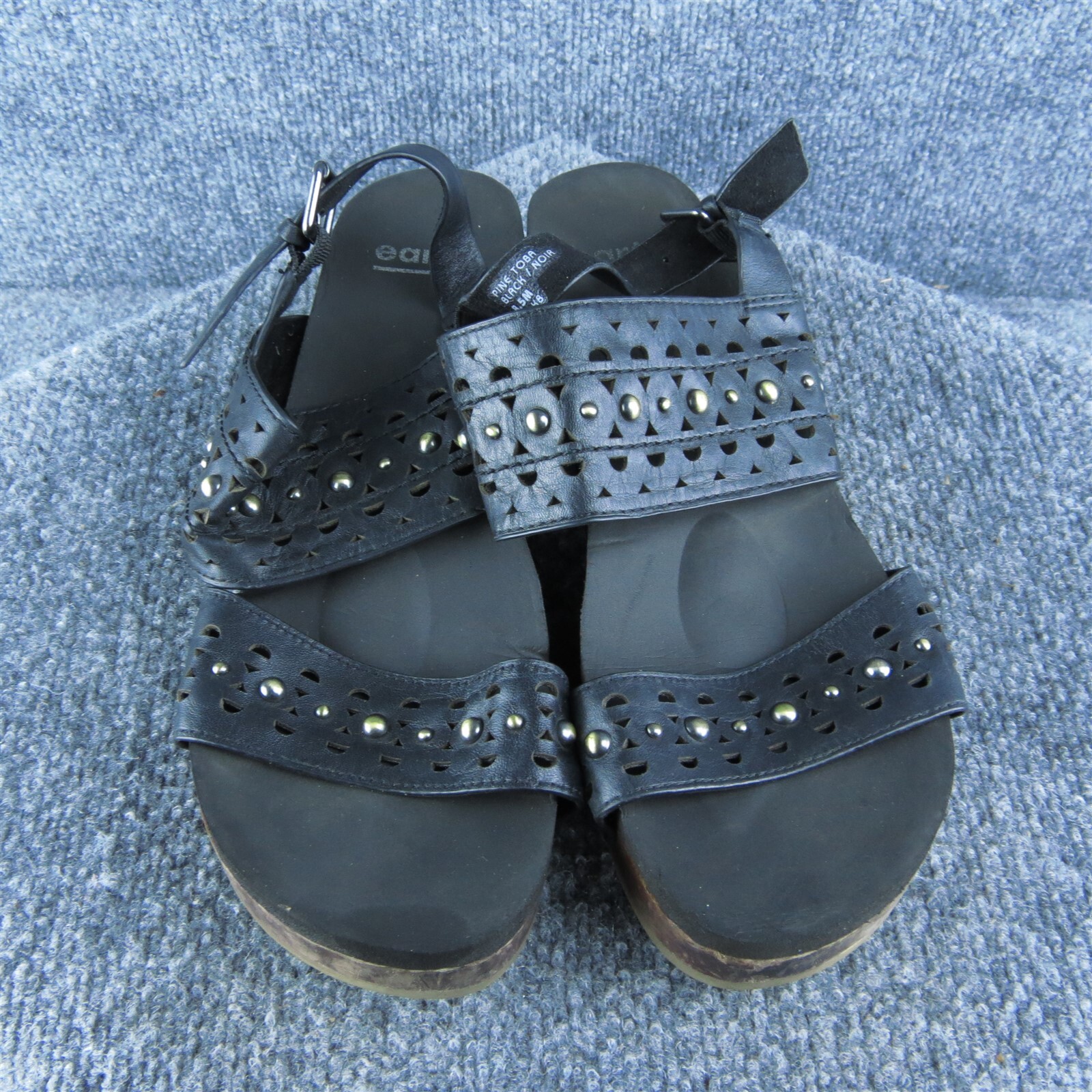 APL Scarpe sandalo donna Earth Pine Toba cinturino alla caviglia misura 8 5 media pelle nera