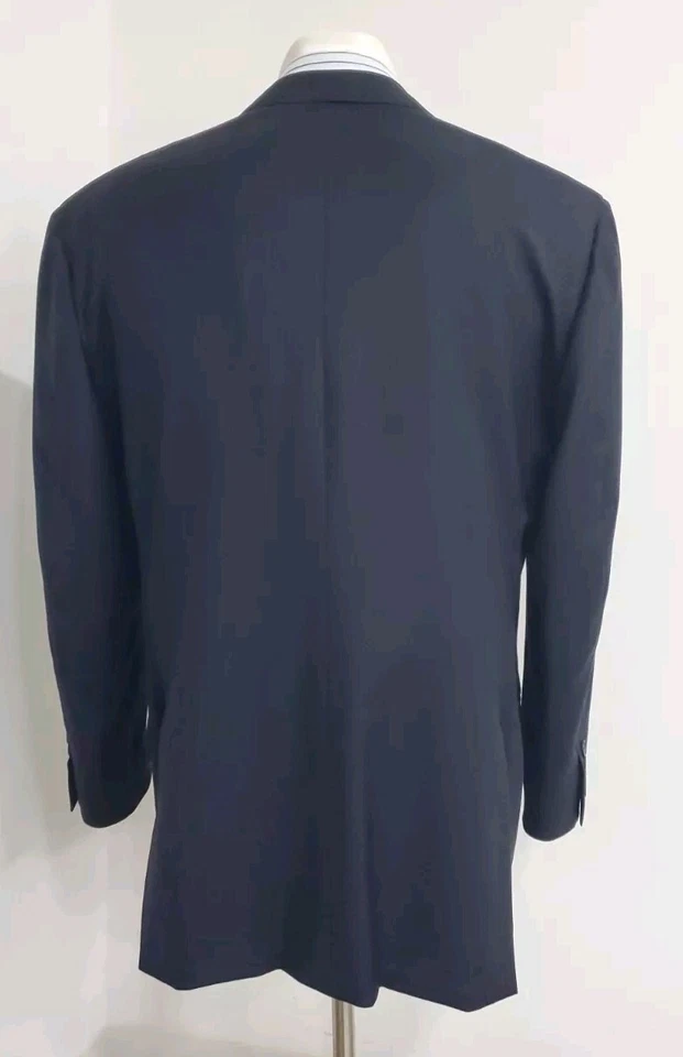 Isaia Gianluca Hombre Blazer Negro 40 Tres Botones Super 150's Lana Abrigo Deportivo Foto 4 de 4