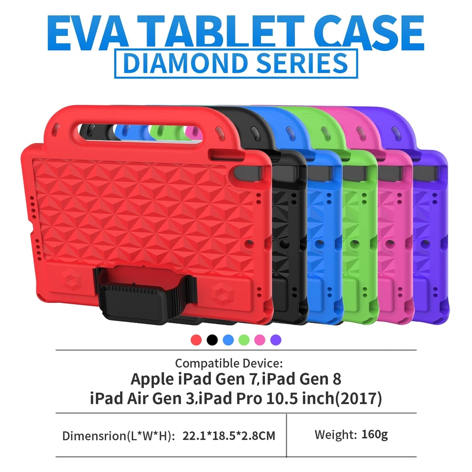 Kids Shockproof Case Cover For iPad 5th 6th 7th 8th 9th Gen Air W/Shoulder Strap - Image 4 of 4