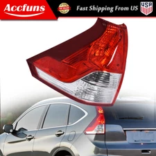 For 2012-2014 Honda CRV Left Driver Side Red Tail Light Brake Lamp Housing Black