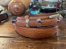 Chacon Sterling Silver Belt Buckle 38-40  -1.3/8  -.75.  new Bison     