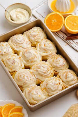 Baking Kit, Gift Kitchen Box, Stay At Home Activity, ORANGE ROLLS