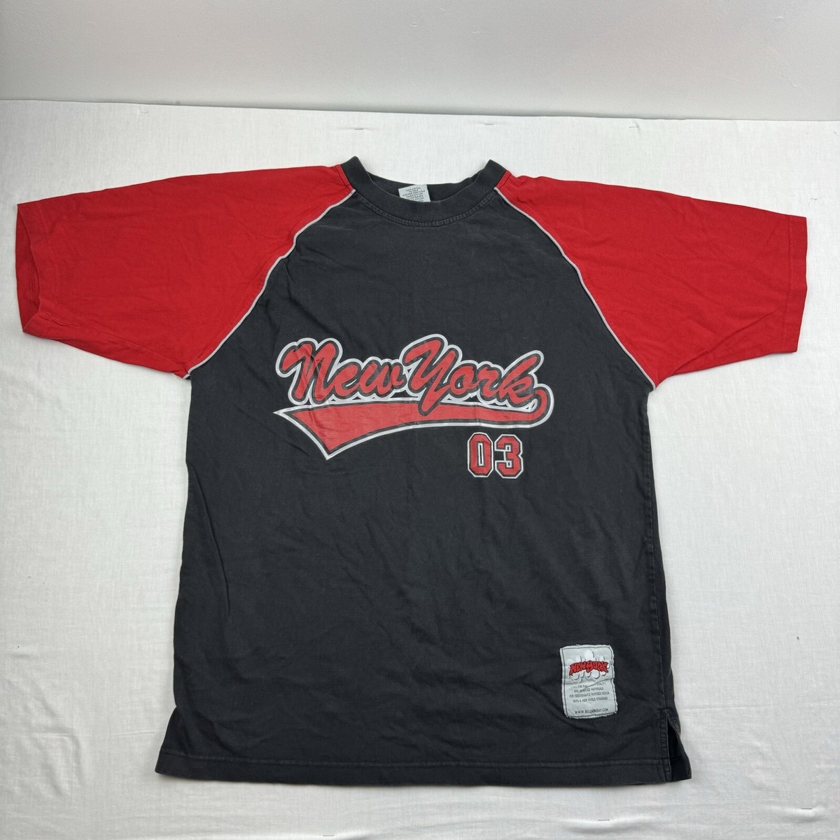 Vintage Billion Bay Shirt Adult XL Black New York Grunge Y2K Rare