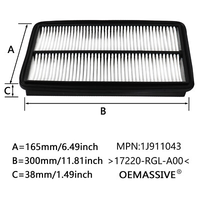 A-Premium Engine Air Filter Compatible With Acura And Honda