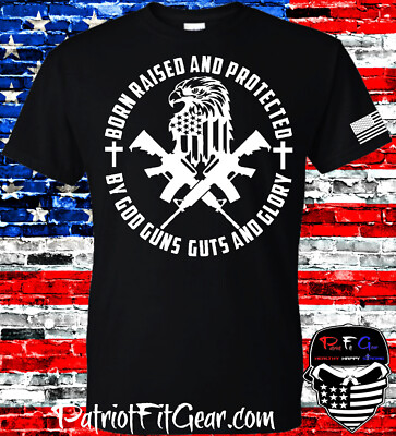 t-shirt,God Guns Guts And Glory,We The People,Don't Tread On Me,Eagle,Flag,2A,1A
