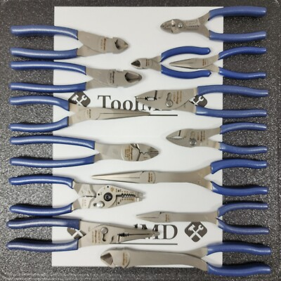 #ad #ad Snap on Tools USA NEW 14pc POWER BLUE Master Plier Cutter Stripper Set LN47ACF $1052.65